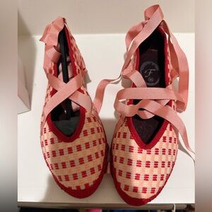 COPY - Never worn Flabelus ankle wrap ballet shoes